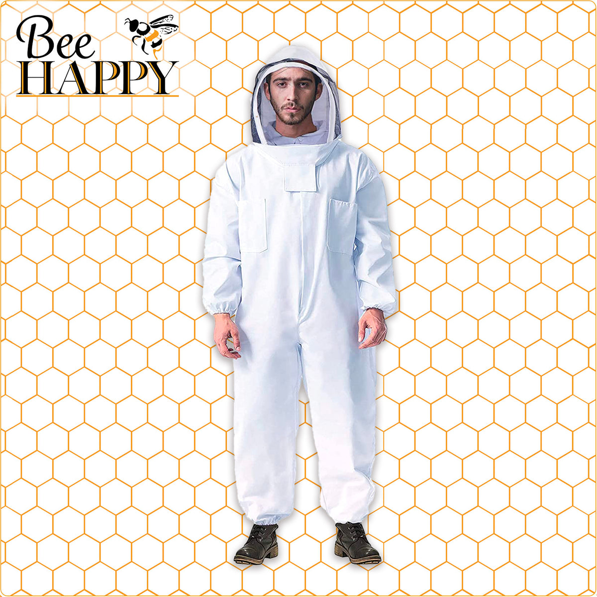 Beekeeping Suit + Hood Bee Happy Beekeeping