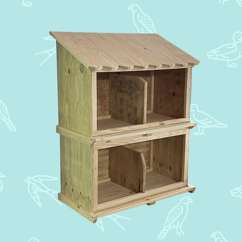 Chicken Nest Box- Extension (2 nests) – Bee Happy Beekeeping