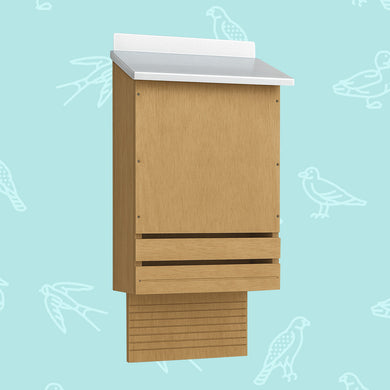 Bat Hive, 3x Chamber Bat Roost with Metal Roof