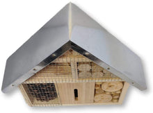 Load image into Gallery viewer, Metal‑Roof Insect Hotel